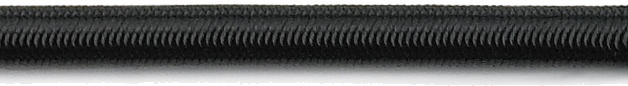 Robline Strikk (shock cord) sort 4 mm 200 m